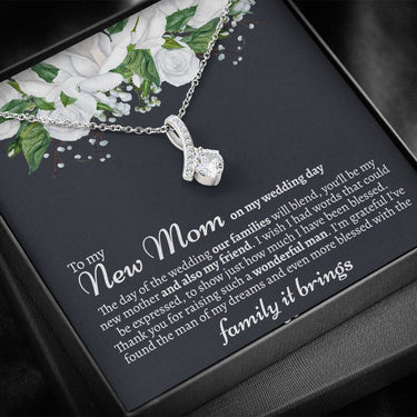 New Mom (Mother in Law) From Bride Alluring Beauty Necklace - Love You This Much